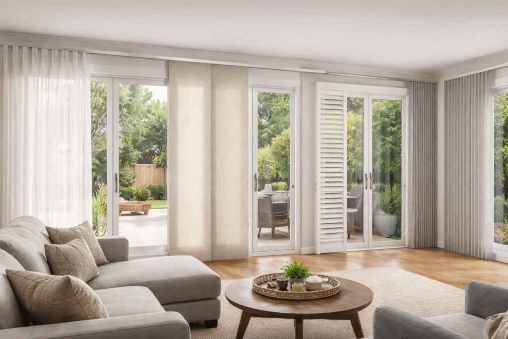 5 best window treatments for sliding glass doors. Discover stylish, practical options that improve privacy, light control, and comfort.